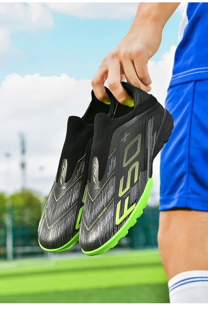 New Men's Soccer Shoes Match Football Boots Sneakers Non-Slip Grass Cleats High-Quality Futsal Indoor Hot-Selling High-Top Outdoor