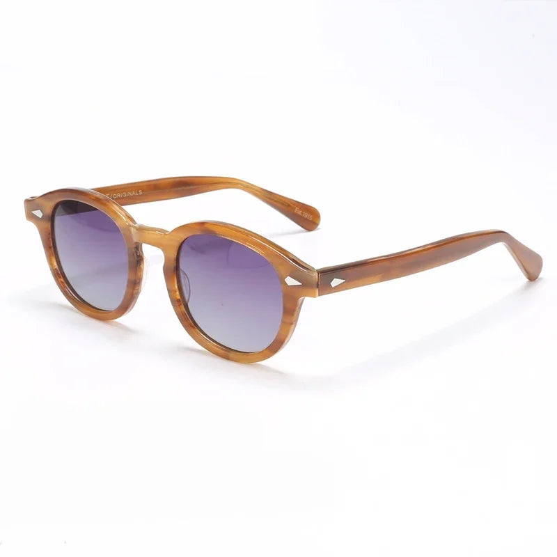 Polarized Sunglasses Men Sun Glasses Woman Johnny Depp Lemtosh Luxury Brand Vintage Acetate Frame Goggles