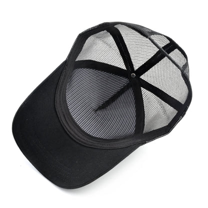 Cappellino trucker fashion con patch ricamata con capra, snapback da baseball quattro stagioni per uomo e donna, cappello con visiera regolabile