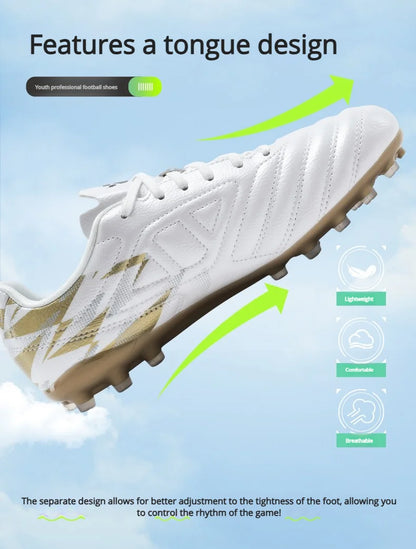 Kelme Men's MG Football Shoes Youth Short Nail Football Shoes Professional Competition Training Shoes Girls' Football Boots