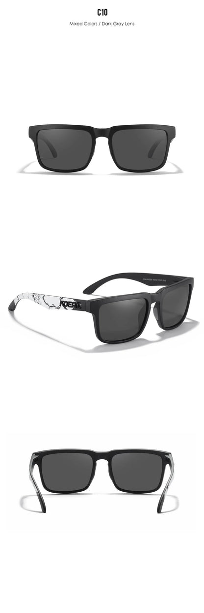New Colors KDEAM-PLUS Large Size Square Unisex Sunglasses Polarized Photochromic Oversized Sun Glasses Fashion Anti Glare Mirror