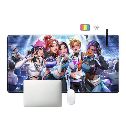 Sexy Anime Girls Gaming Mousepad HYBXAXC Laptop Office Rubber Soft Table Mat XXL Large Computer Overwatch Game Keyboard Carpet