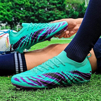 Herren-Fußballschuhe Sport Ultraleicht Rutschfest Outdoor Erwachsene Stollen Spiel Unisex-Fußballschuhe Bequem Rasen Hochwertig