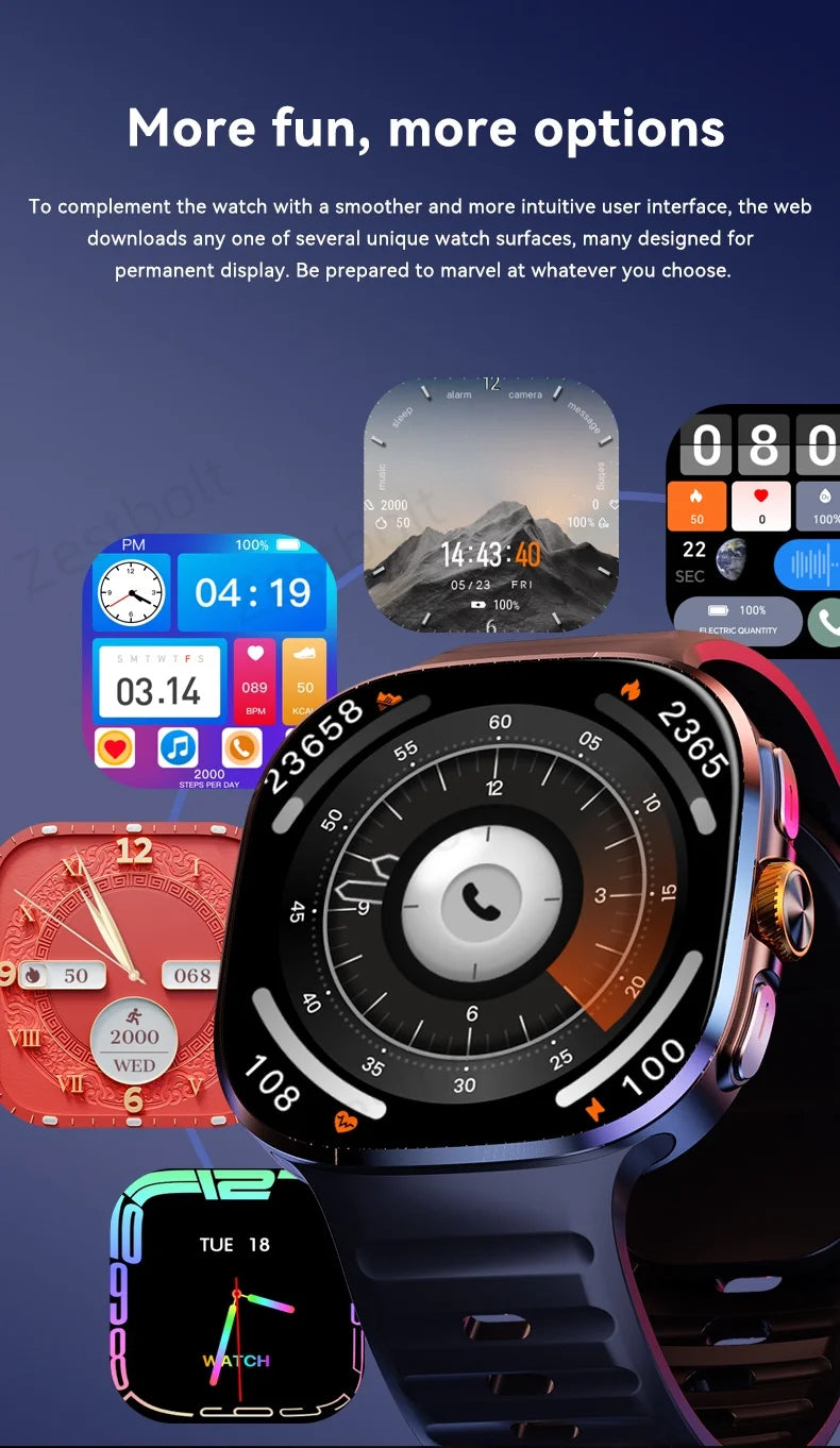 Original M99 Smartwatch 2.4 inch Amoled Screen insert 4G/5G Sim Card GPS WIFI 190° Rotating Camera Game Android 10.0 Smart Watch