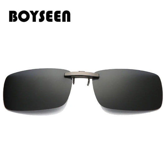 BOYSEEN Polarized Clip Sunglasses Driving Day Night Vision Lens Unisex Sport Fishing Myopia Glasses Men Women Travel Outdoor
