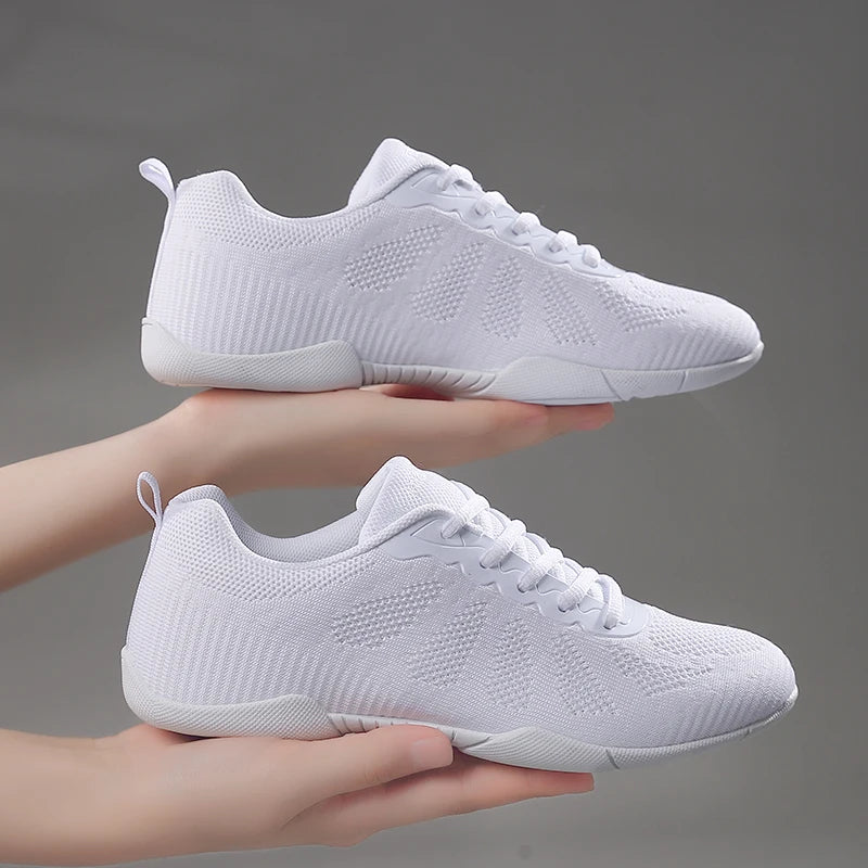Zapatillas blancas de baile para niñas Marwoo: zapatillas ligeras para entrenamiento de animadoras, caminar y tenis; zapatillas deportivas de moda para mujer 2316