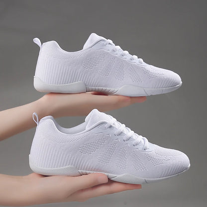 Zapatillas blancas de baile para niñas Marwoo: zapatillas ligeras para entrenamiento de animadoras, caminar y tenis; zapatillas deportivas de moda para mujer 2316