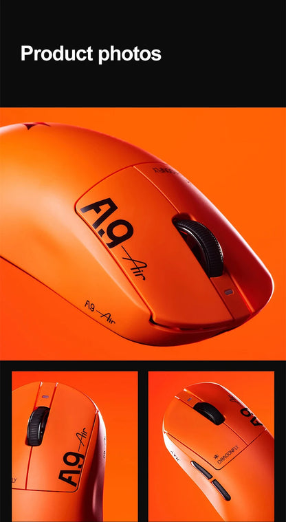 ATK Dragonfly A9 Ultimate trådløs gamingmus A9 Air PAW3950 ultralet ergonomisk e-sportsmus til gamere FPS CSGO A9 Ultra