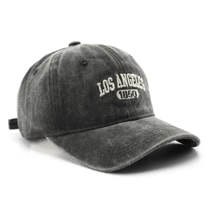 Fashion Casual Baseball Cap for Women Men Cotton Soft Top Hats Unisex Los Angeles Embroidery Snapback Hat Hiking Sunscreen Caps