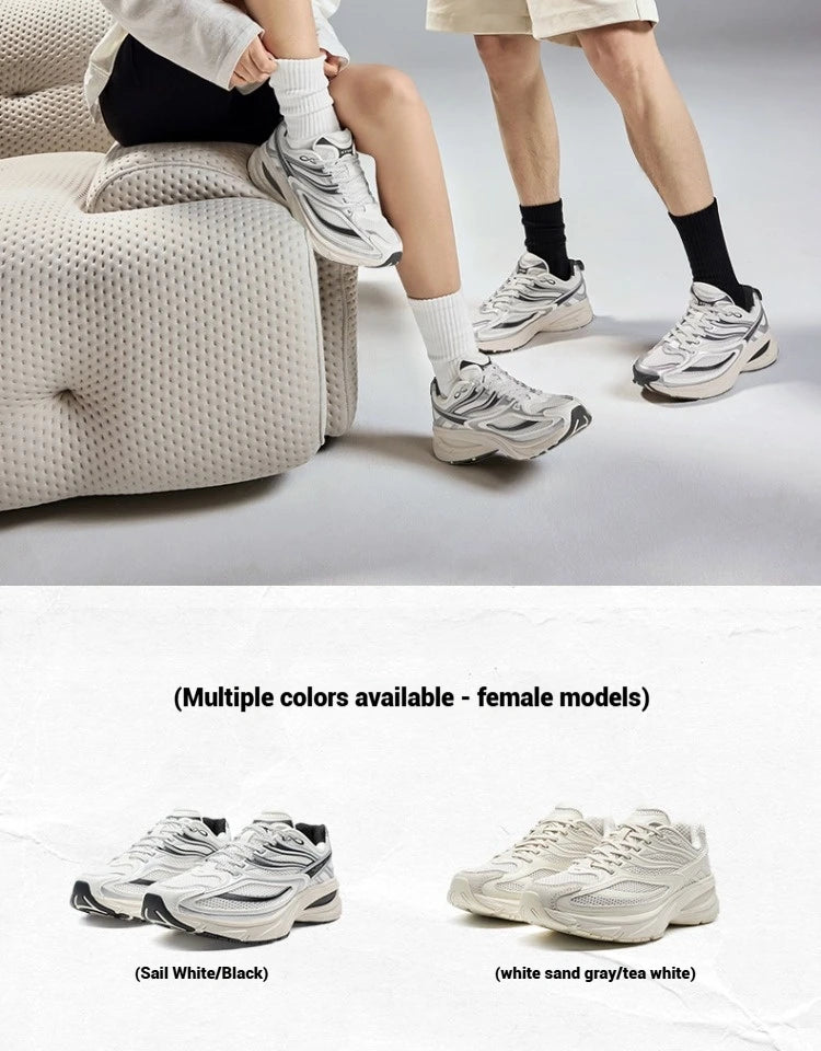 Xtep Little Basque 2 Casual Shoes for Men 2025 Summer Vintage Breathable Comfortable Non-Slip Durability Sneakers 875219320017