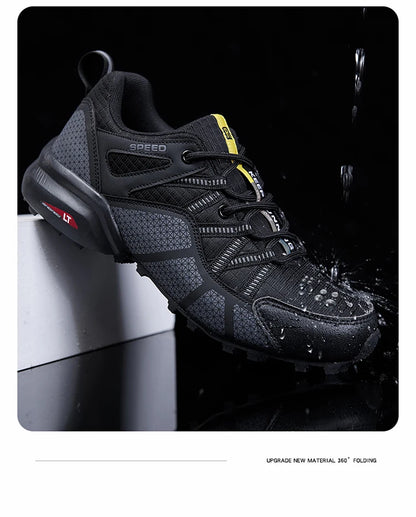 Scarpe da trekking da uomo all-terrain, scarpe sportive outdoor in mesh traspirante, antiscivolo e resistenti all’usura, scarpe da trekking e ciclismo outdoor