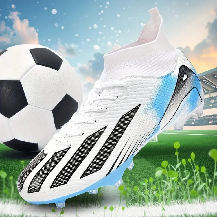 Vyriški nauji TF futbolo bateliai, sportiniai bateliai, „Society Turf Grass“, ultralengvi vyriški futbolo bateliai, patogūs futbolo bateliai su kulkšnių apsauga, futsalo bateliai, greiti