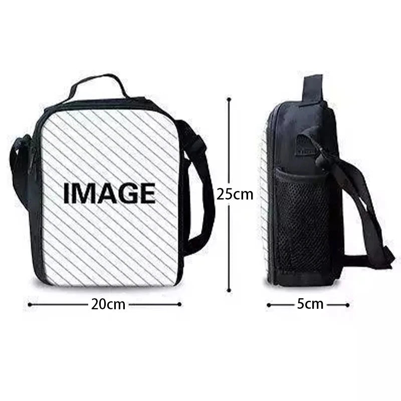 Popular Game FortniteS Child Insulated Large Capacity Bag for Boy and Girl Student Outdoor Resuable Thermal Cooler Lunch Box