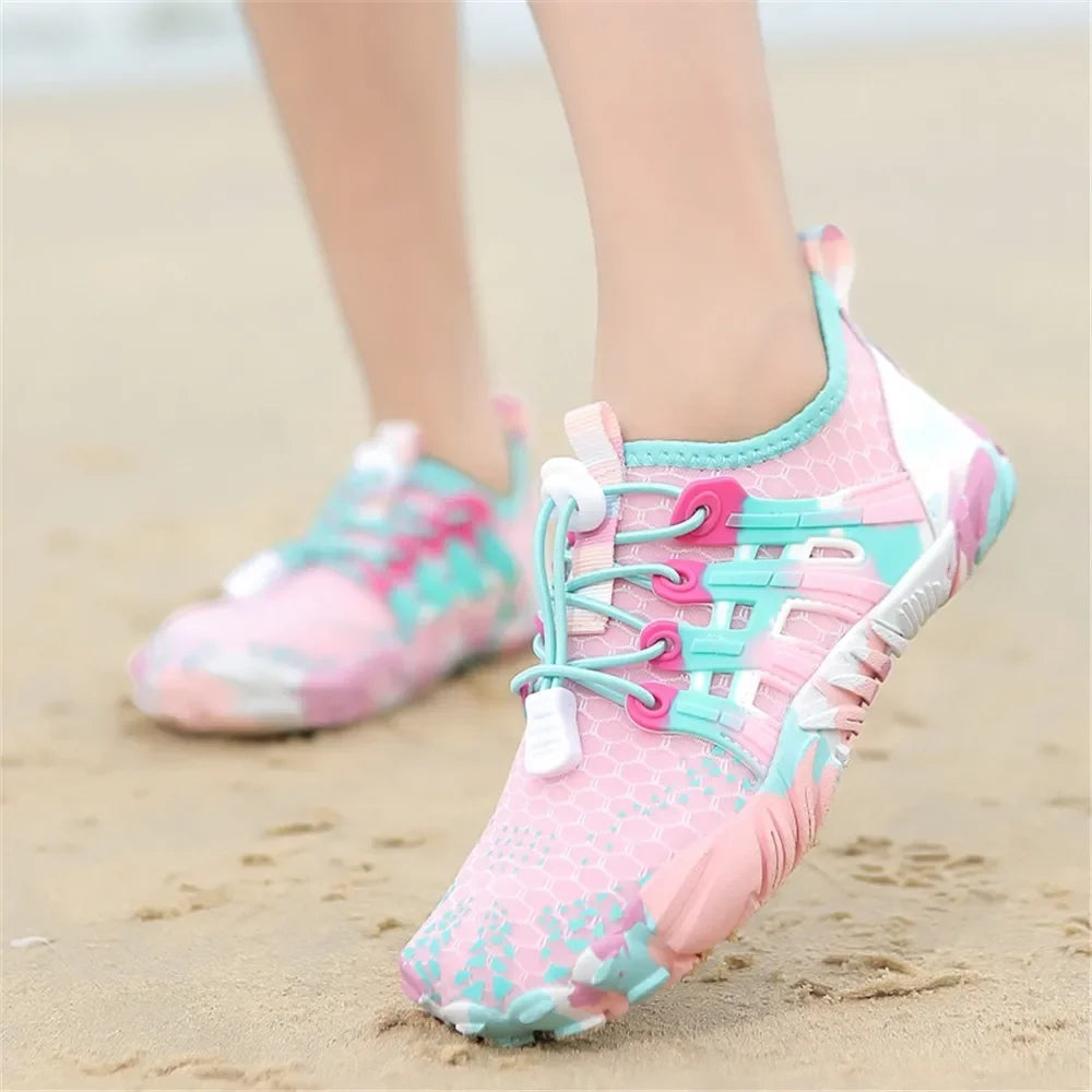 12 Farben Wasserschuhe für Kinder, Sommer, Strand, Five Fingers, Barfuß, Schwimmen, Aqua-Schuhe, schnell trocknend, Meer, Fluss, Kindersneaker