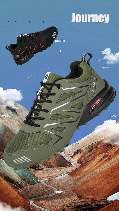 Men's Hiking Shoes Waterproof All-Terrain Outdoor Sneakers Non-Slip for Trekking Camping Tactical Training  Outdoor Cycling