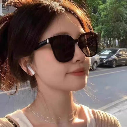 Fashion Korean Vintage Square Sunglasses Women Oversized Sunglass Men Retro Trend Black Sun Glasses Shades Goggle UV400 Eyewear