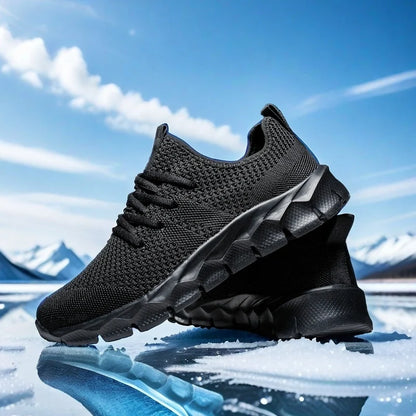 Zapatillas deportivas para hombre de malla ligeras; zapatos planos informales para mujer; zapatillas deportivas de running para hombre; zapatillas de tenis blandas y transpirables; zapatillas deportivas para hombre.