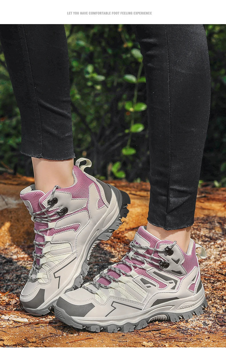 Zapatillas de senderismo unisex, zapatillas deportivas para actividades al aire libre, botas de acampada, zapatillas impermeables de mujer para caminar, zapatillas de senderismo antideslizantes
