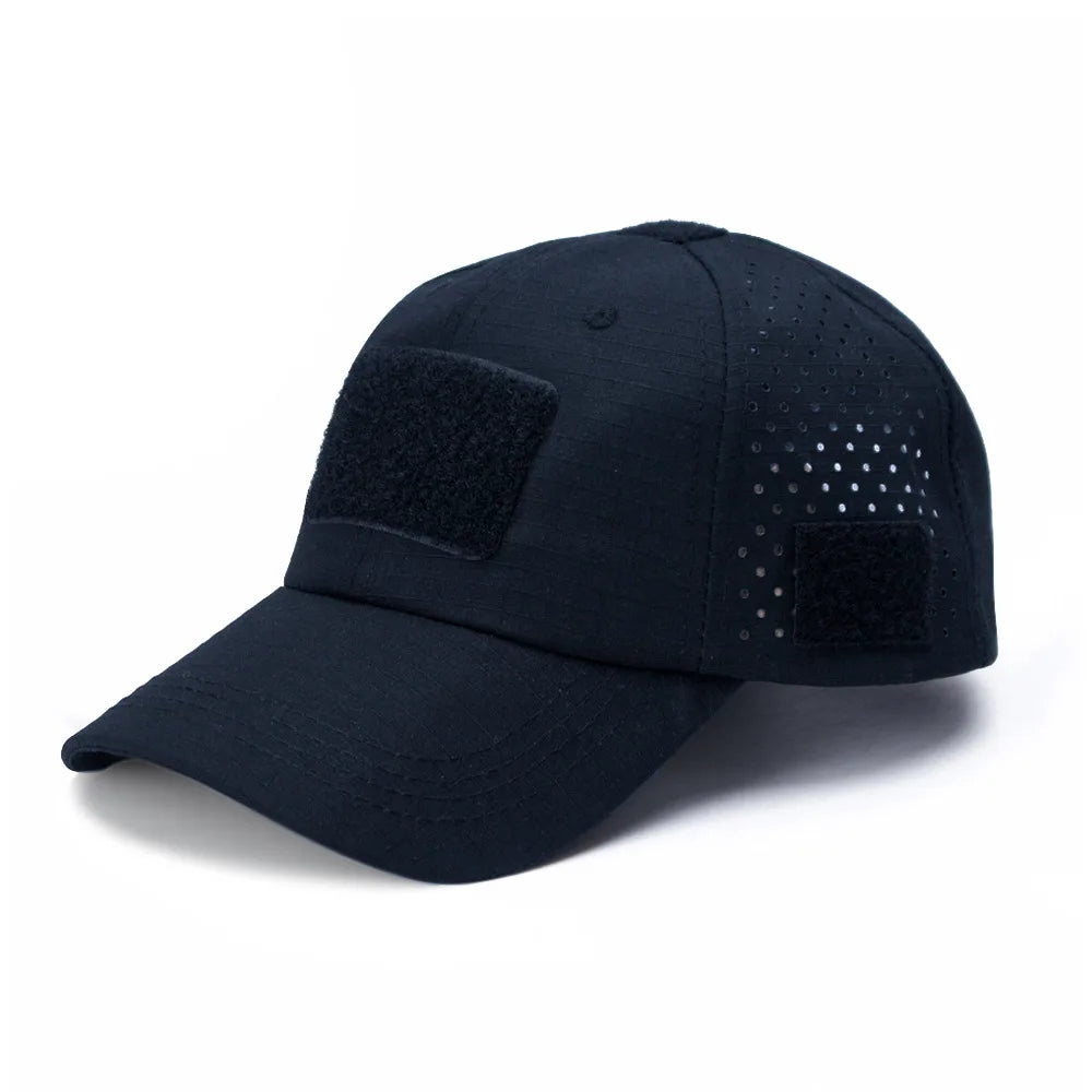 Athletic casual breathable camouflage baseball cap for men, military fan sun hat tactical hat military training hat bucket hat