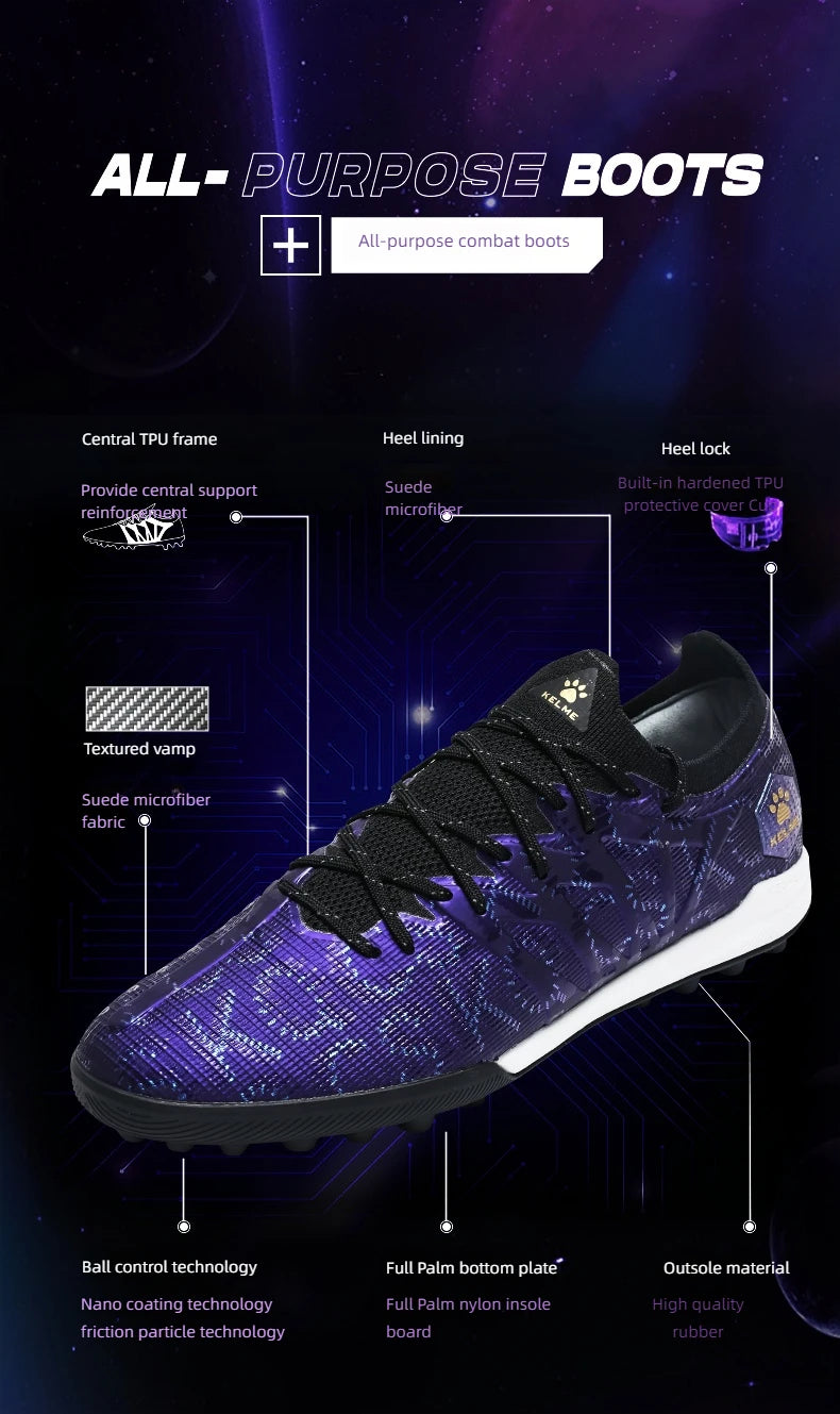 Scarpe da calcio KELME per adulti da uomo Disease Electric 3.0, tacchetti corti MG, scarpe professionali per partite e allenamento, traspiranti