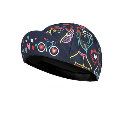 Classic Retro Red Blue Green Polyester Cycling Caps Summer Breathable Sports Quick Dry Bicycle Hat Men And Women