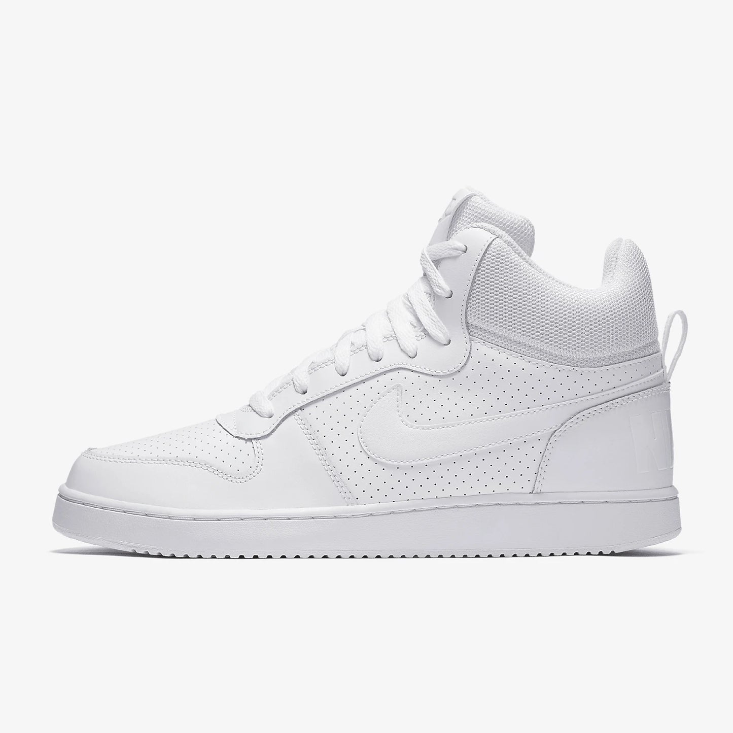 Nike genuine COURT BOROUGH MID Men's Pure White High-Top Casual Sneakers 838938-111