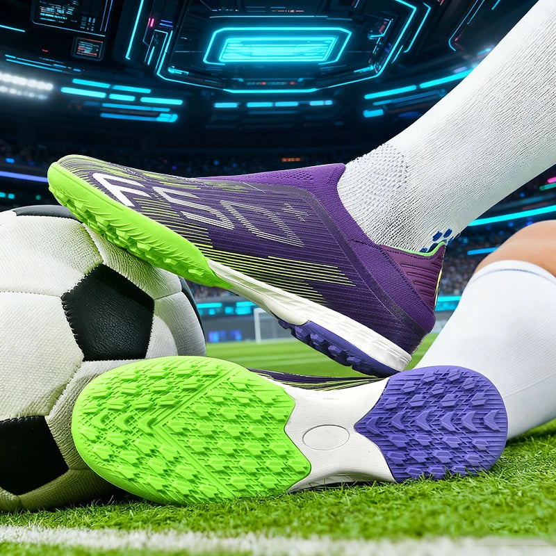 Férfi futballcipő, műfüves pályára, kényelmes, ultrakönnyű focicipő, csúszásgátló, sport FG, füves pályára, futsal, beltéri, felnőtt, csúszásgátló