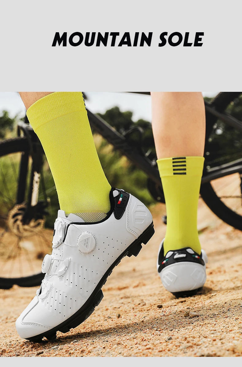 Παπούτσια ποδηλασίας για ποδήλατα δρόμου, αναπνεύσιμα και ανθεκτικά στην φθορά παπούτσια ποδηλασίας για ποδήλατα βουνού, επαγγελματικά παπούτσια ποδηλασίας με κλειδαριά, για άνδρες ή γυναίκες