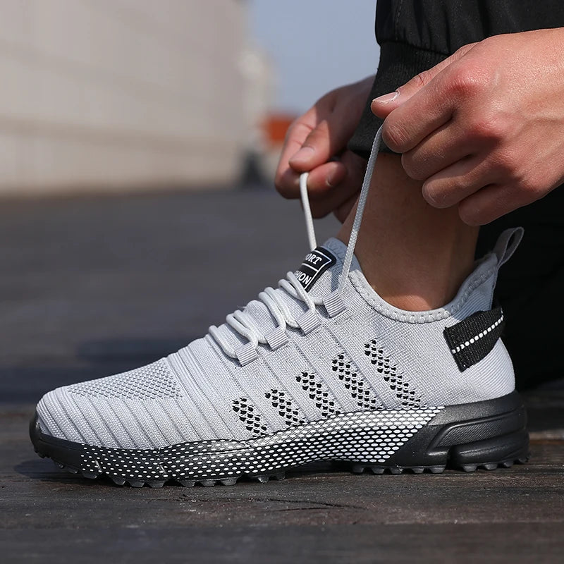 Men Casual Sneakers Mesh Lightweight Breathable Soft Soled Running Shoes Slip-on Male Flats Loafers Shoe Trainers Zapatos Hombre
