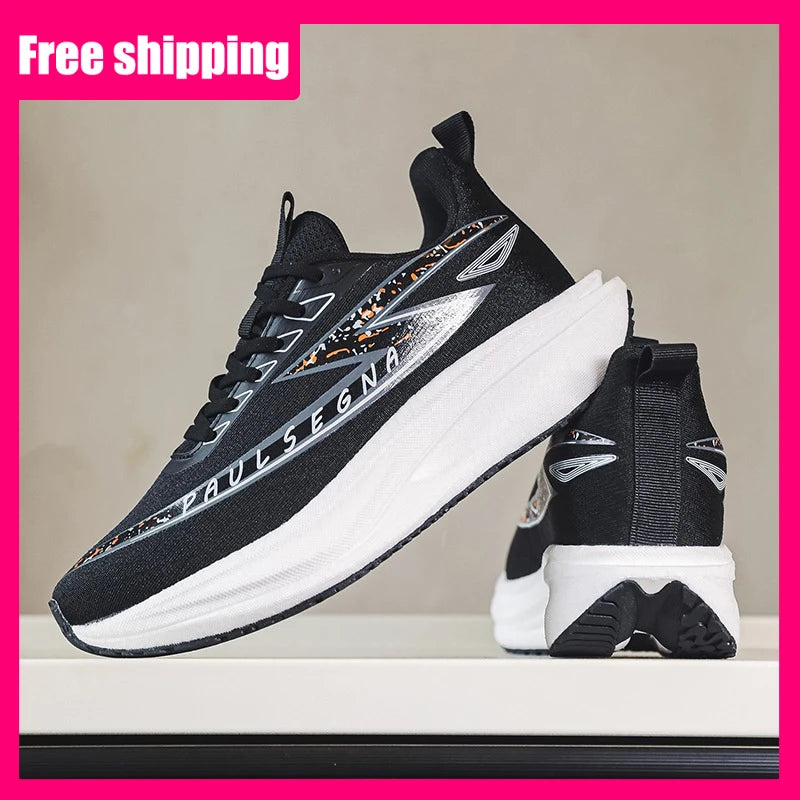 Men Running Shoes Professional Marathon Comfortable Breathe Mesh Sneakers Daily Fitness Anti Slip Shock-absorbing Jogging Shoes