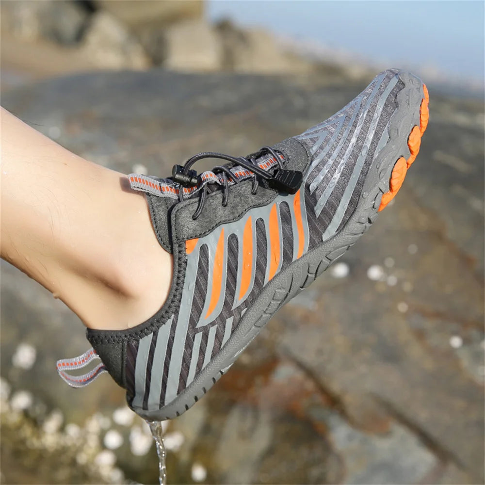 Unisex snabbtorkande vattenskor för män och kvinnor – färgglada strand-, sim-, surf- och havsskor – parskor – barfota- och Upstream-sneakers