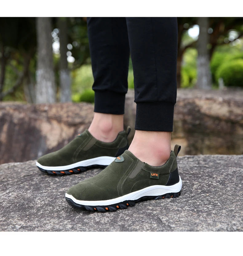 Sapatos desportivos casuais para homem, para caminhadas ao ar livre, acampamento, corrida leve e jogging, mocassins antiderrapantes, sapatos de caminhada, tamanhos grandes 38-50