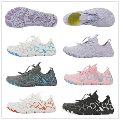 Damen Herren Aqua-Schuhe zum Waten im stromaufwärts fließenden Wasser Wassersneaker Schnelltrocknend Strand Barfuß Outdoor Waten im stromaufwärts fließenden Wasser Wassersport Schwimmschuhe