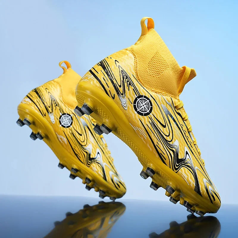 Crampons de Football pour hommes, chaussures d'entraînement sur gazon en salle, antidérapantes, TF/AG, bottes de terrain de Football confortables pour enfants