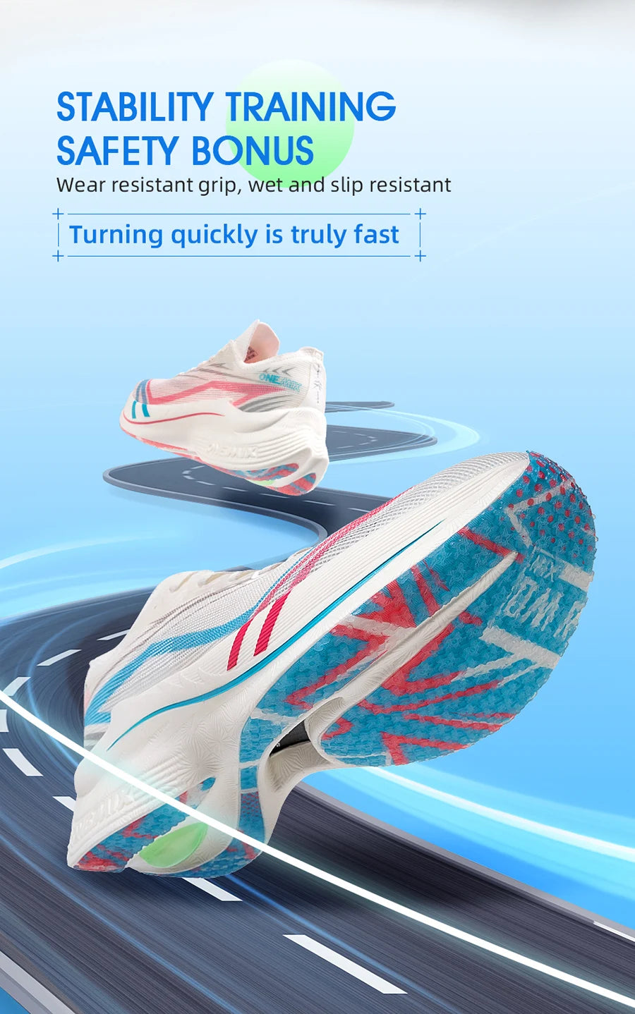 ONEMIX New Marathon Carbon Plate Running Racing Shoes Men Professional Stable Support Shock-relief Ultra-light Rebound Sneakers