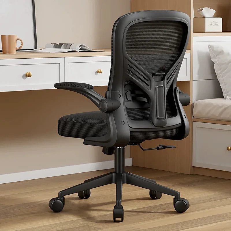 Chaise de Bureau Ergonomique et Confortable pour Étudiant, Tabouret à Dossier pour Gamer