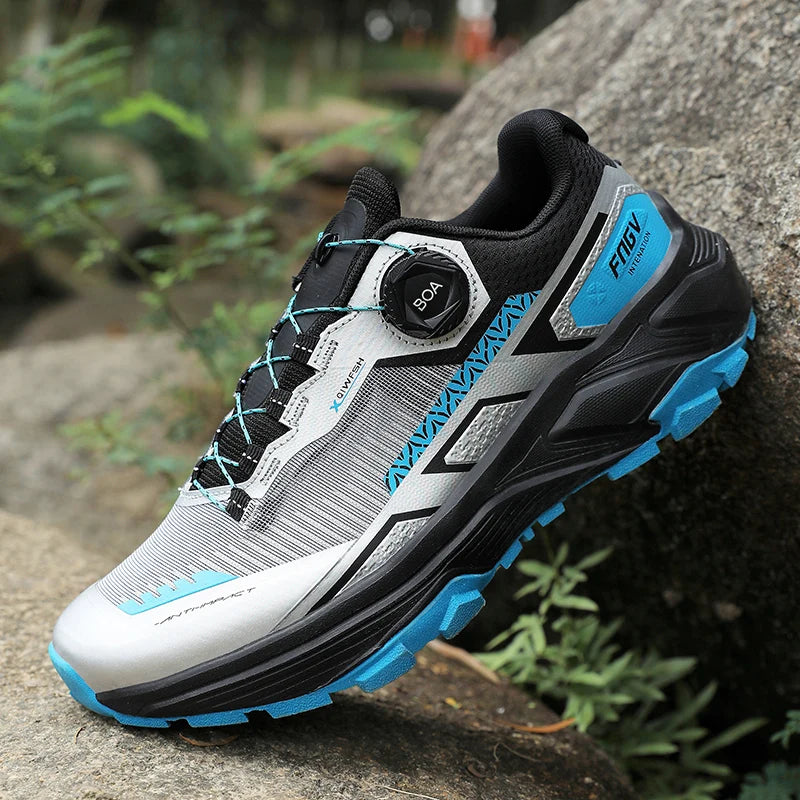 Chaussures de randonnée élégantes pour homme : baskets de trekking résistantes avec doublure moelleuse et chaude pour l'hiver – Chaussures pour homme