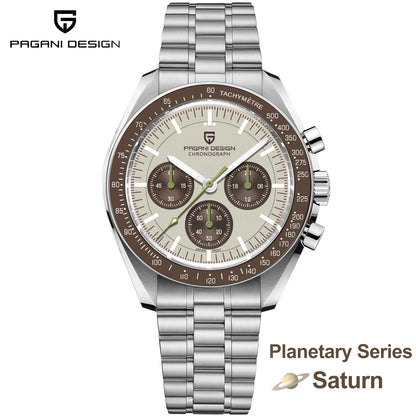 PAGANI DESIGN AK Project Mars Men's Watches Top Luxury Quartz Watch For Men AR Sapphire Speed Sport Chronograph Automatic Date