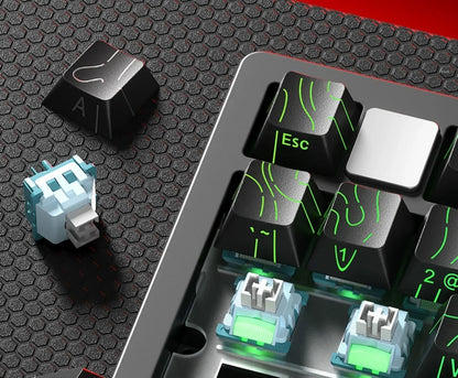Kit tastiera meccanica LEOBOG Hi75C 3 modalità/cablata Hot Swap con manopola, RGB, guarnizione in lega di alluminio, kit tastiera Hi75C per PC, regalo personalizzato