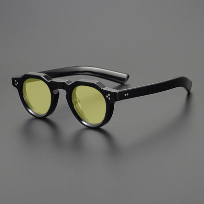 Vintage Polarized Acetate Sunglasses Men Quality Retro Designer Small Sunglasses Women UV400 Handmade Luxury Brand Eyewear