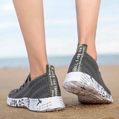 Herren Damen Aqua-Schuhe Watschuhe Wasser stromaufwärts Outdoor-Sport Strand-Sneaker Canyoning Camping Amphibisch Flusswandern Bach