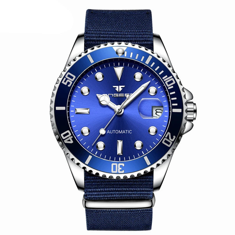 Mechanické náramkové hodinky BINBOND pro muže, luxusní, s luminiscenčními ručičkami, vodotěsné, s automatickým nátahem, s tourbillonem, skeletové