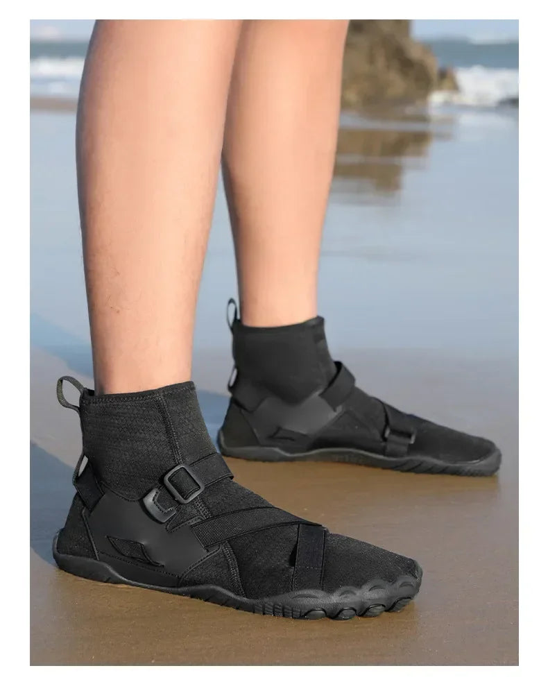 Sapatilhas aquáticas unissexo de cano alto para desporto ao ar livre, caminhada, travessias na água, natação, praia, fitness, mergulho e surf, estilo barefoot