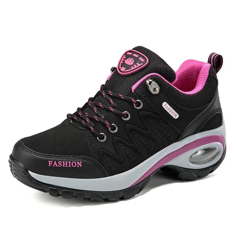 Scarpe sportive da donna, sneakers con plateau, scarpe alla moda per attività all’aperto e escursionismo, scarpe casual antiscivolo, scarpe da corsa basse, calzature da donna