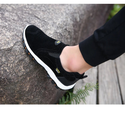 Sapatos desportivos casuais para homem, para caminhadas ao ar livre, acampamento, corrida leve e jogging, mocassins antiderrapantes, sapatos de caminhada, tamanhos grandes 38-50