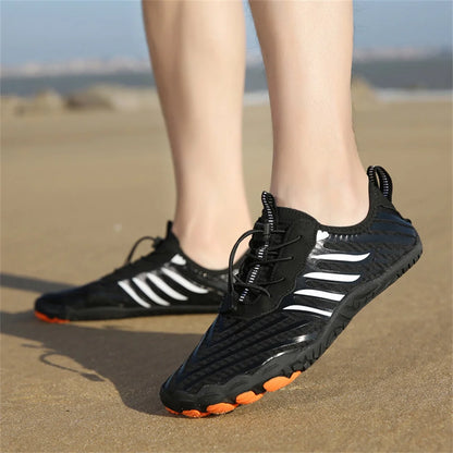 Unisex snabbtorkande vattenskor för män och kvinnor – färgglada strand-, sim-, surf- och havsskor – parskor – barfota- och Upstream-sneakers