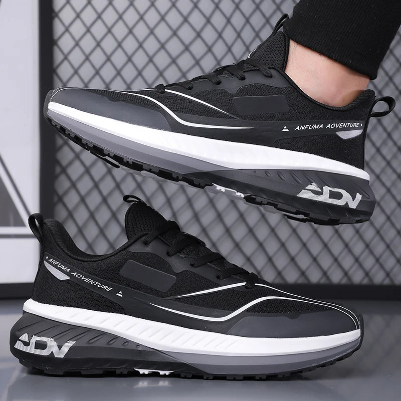 Sapatos de caminhada para homem, para atividades ao ar livre, antiderrapantes, de boa qualidade, modernos, rasos, resistentes ao desgaste, respiráveis, ténis casuais, desportivos, de corrida, para homem