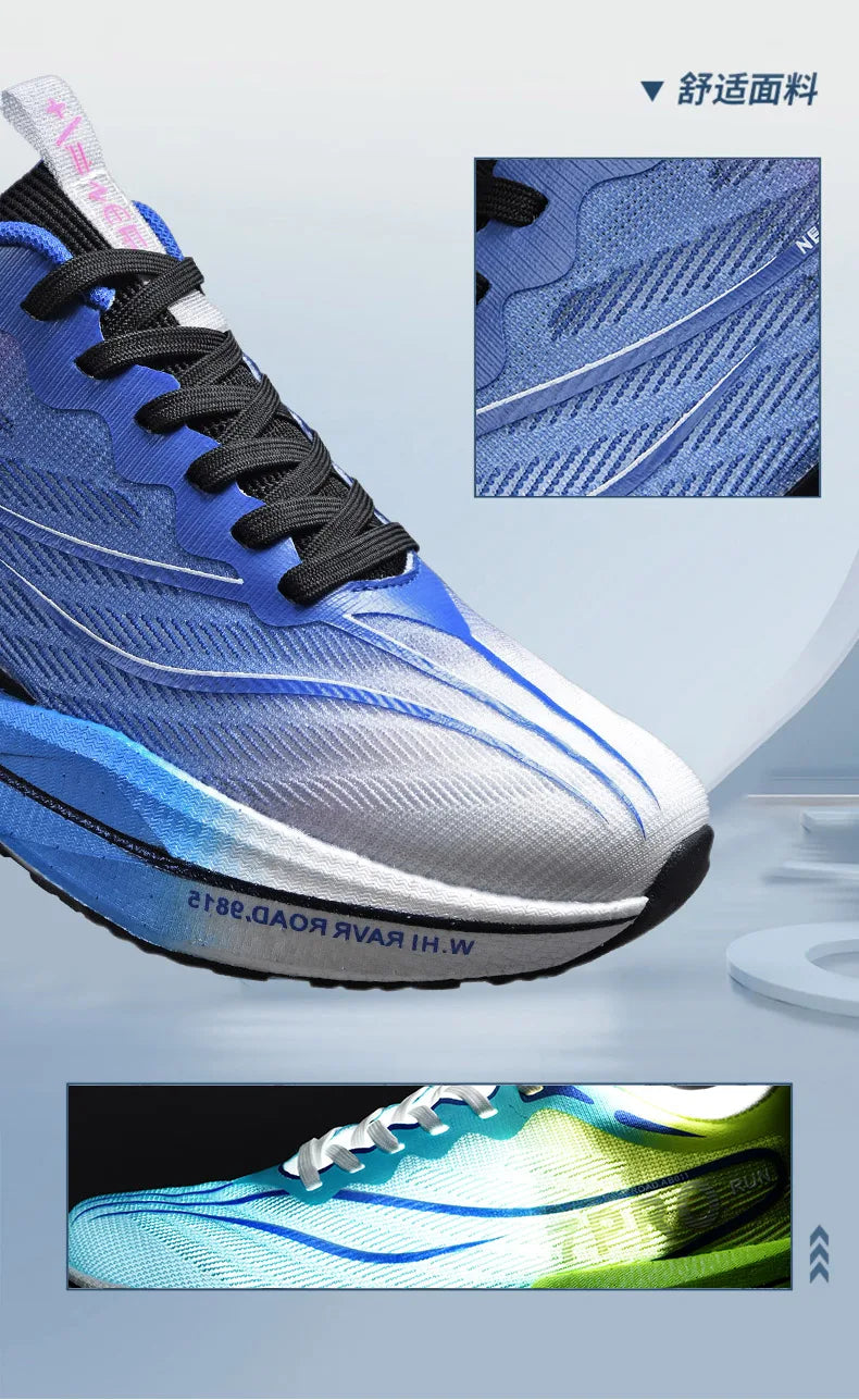 NEW Sports Running Shoes Men Marathon Breathable Comfortable Women Athletic Training Outdoor Sneakers Air Cushion Carbon Plate