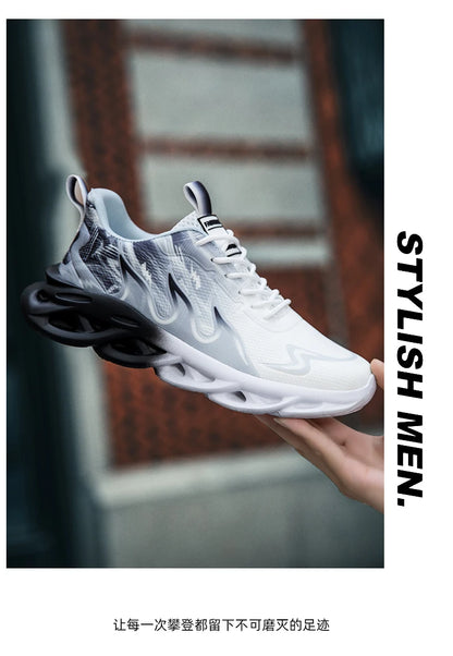 Men Running Shoes Breathable Mesh Sports Shoes Cushion Casual Sneakers Lightweight Comfortable Tennis Shoes Athletic Footwear