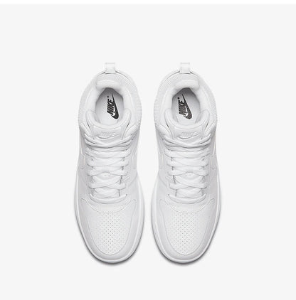 Nike genuine COURT BOROUGH MID Men's Pure White High-Top Casual Sneakers 838938-111